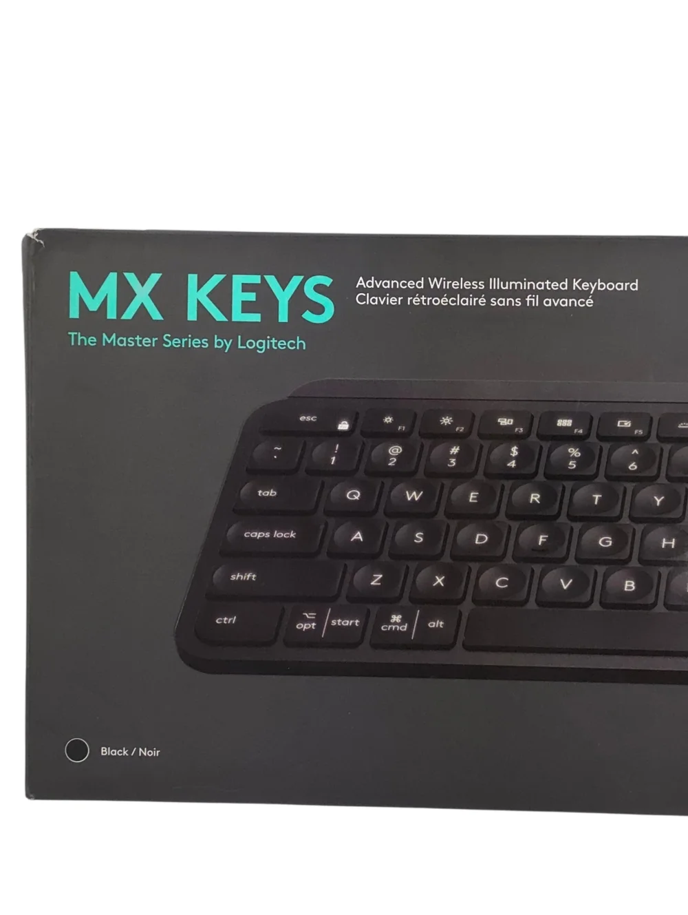 Logitech MX Keys Advanced Wireless Illuminated Keyboard Black With Dongle